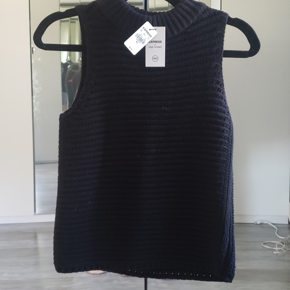 Express × Negin Mirsalehi sleeveless sweater